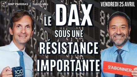 Le DAX sous une résistance importante - 100% Marchés
