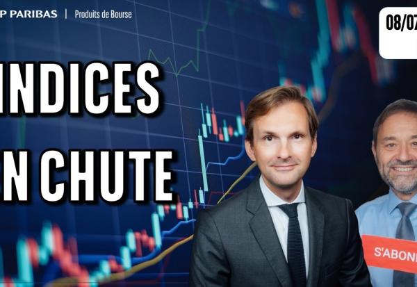 LES INDICES CONTINUENT LEUR REPLI !! - 100 % Marchés - 08/07/2026 - M