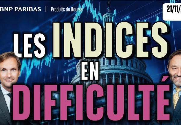Les indices en DIFFICULTÉ - 100 % Marchés - 21/11/2025 - S