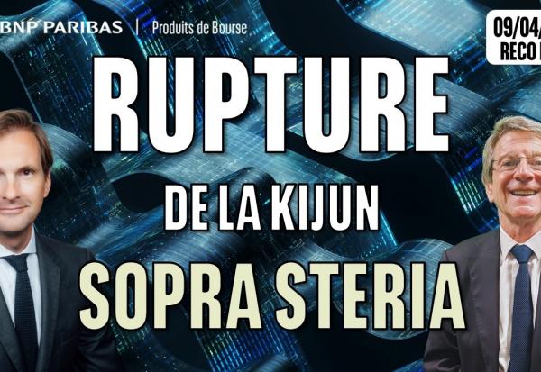 Rupture de la Kijun pour SOPRA STERIA - 100 % Marchés - 09/04/2026