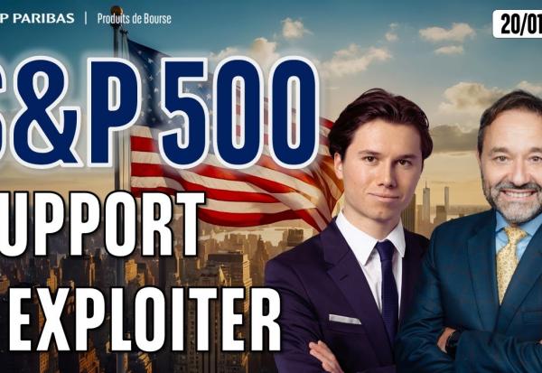 S&P500 : 1er support à exploiter - 100 % Marchés - 20/01/2025