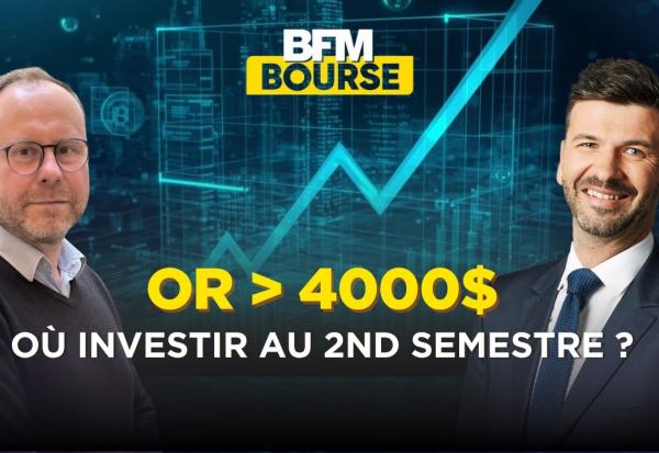 L'or s'envole au-dessus des 4 000$, que faire de son argent au second semestre ?
