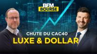 Le CAC 40 chute, le luxe et le dollar pèsent sur la tendance