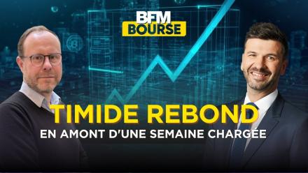 Timide rebond en amont d'une semaine chargée