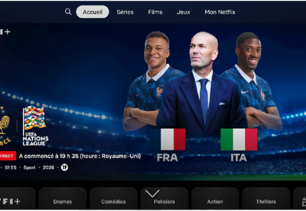 Solide démarrage pour TF1+ sur Netflix