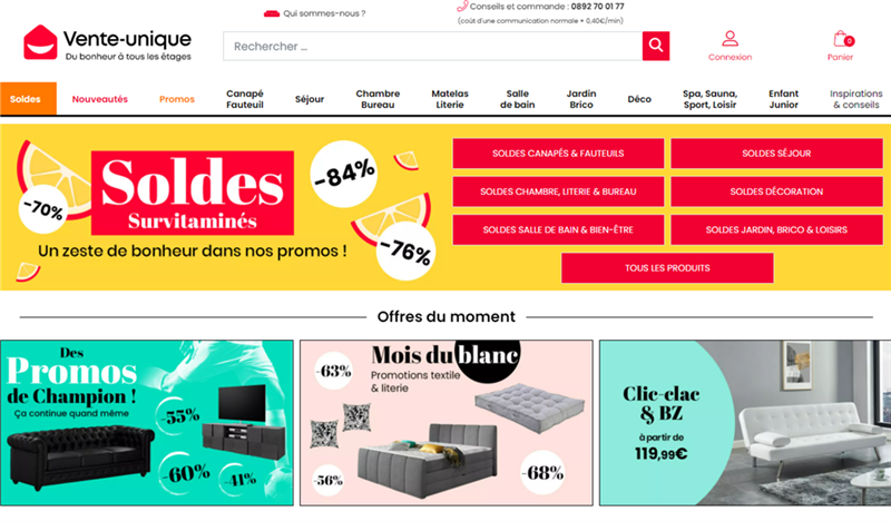 Vente-unique.com : la croissance s'est amplifiée au 2ème trimestre