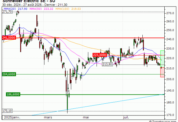 Schneider Electric SE : Excessivement sanctionné ? (IS41V)